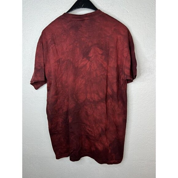 2007 The Mountain Wolf Graphic T-Shirt Men’s Size Large MaroonTie Dye Color R - Picture 6 of 7